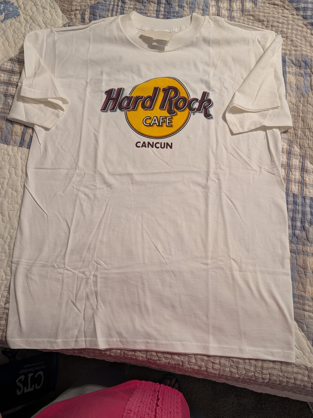 Hard Rock Cafe Cancun Logo White Tee